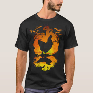 Camiseta Galinha Silhouette Pumpkin Halloween Costume Men W