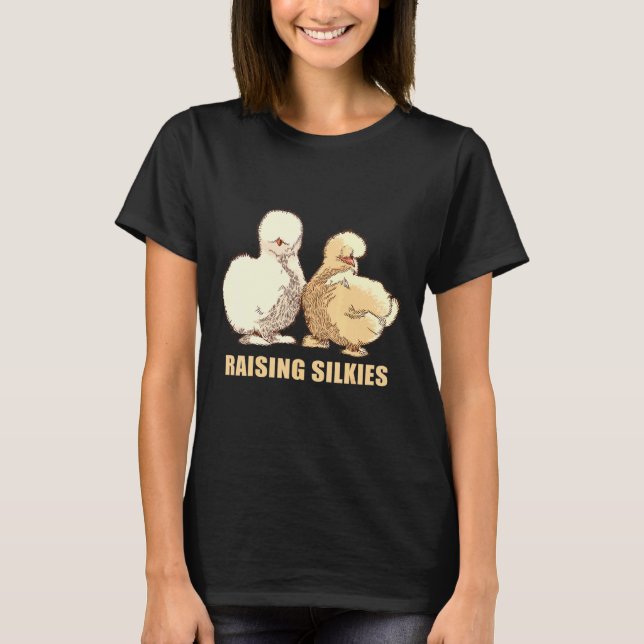 Camiseta Galinha Silkie Backyard Fazenda Bantam (Frente)