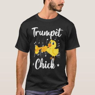 Camiseta Galinha Trombeta Trombetistas Galinha Tocador de T