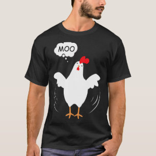 Camiseta Galinha-Vaca-Moo diz Moo Cow Sound