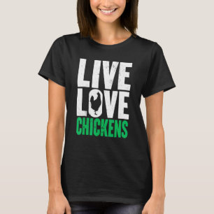 Camiseta Galinha Viva Amor Gráfico Mulheres Homens Criador