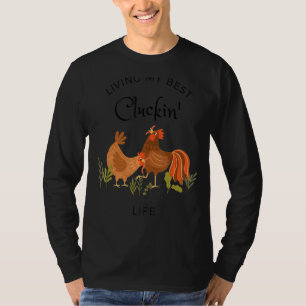 Camiseta Galinha Vivendo Meu Melhor Galinha Do Mundo