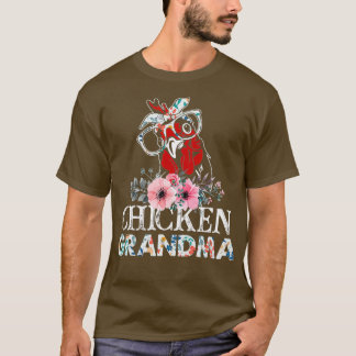 Camiseta Galinha Vovó Floral