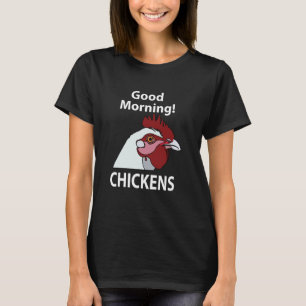 Camiseta Galinhas Boa Manhã Brincadeira Sussurra