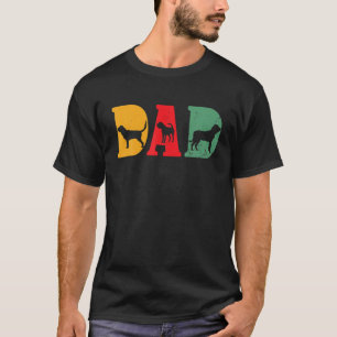 Camiseta Galinhas Cachorro Cachorro Raça Vintage - PAI RET