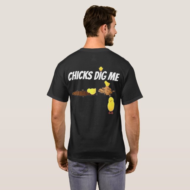 CAMISETA GALINHAS CAVAM EU (Parte Traseira Completa)