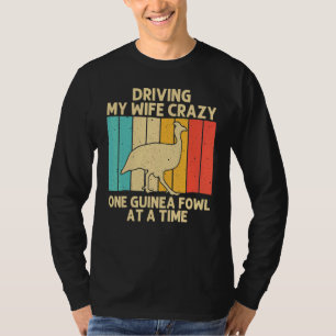 Camiseta Galinhas de Guiné Para Homens Pai Pássaro Fazenda