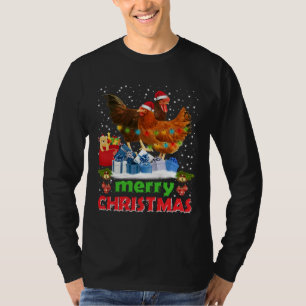 Camiseta Galinhas de Natal de Frango Xmas C