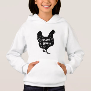 Camiseta Galinhas e Tênis.