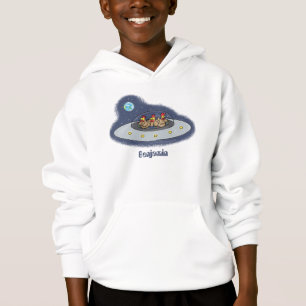 Camiseta Galinhas engraçadas na ilustração de desenhos anim