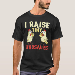 Camiseta Galinhas Eu Crio Dinossauros Minúsculos