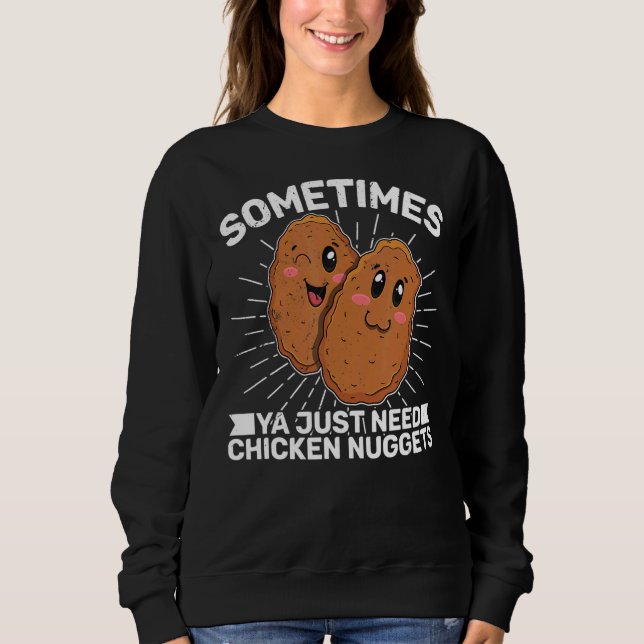 Camiseta Galinhas Nuggets Recepção Rápida de Comida de Comi (Frente)