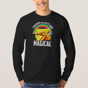 Camiseta Galinhas Nuggets São Foodie Magical Cute Engraçado