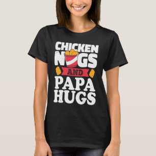 Camiseta Galinhas Nugs E Papá Hugs Chicken Nugget