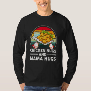 Camiseta Galinhas Nugs & Mamãe Hugs, Nugs E Kisses, Nugget