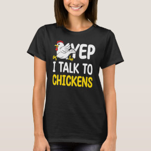 Camiseta Galinhas Proprietárias Chicken Eu Falo Com Galinha