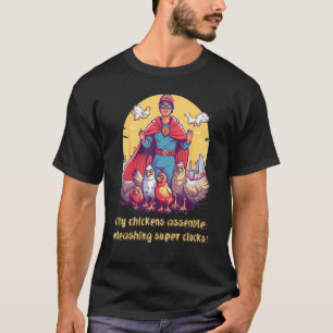 Camiseta Galinhas Reúnem a Liga de Agricultura Urbana
