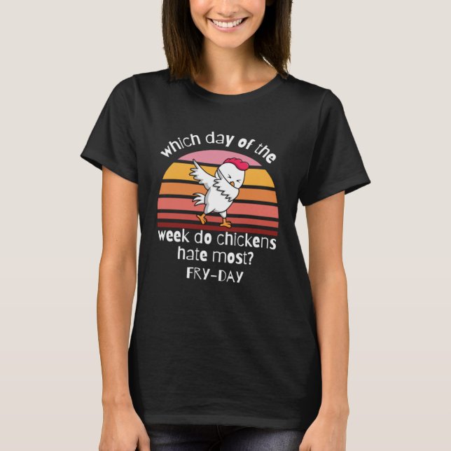 Camiseta Galinhas Roosteiras Piadas Polonês Fazendeiros (Frente)