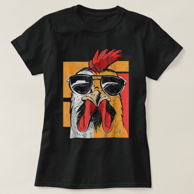 Camiseta Galinhas são como batatas fritas que você não pode (Frente do Design)