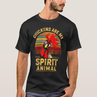 Camiseta Galinhas São Meu Animal Espírito Amante de Galinha