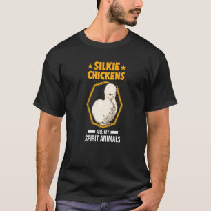 Camiseta Galinhas Sedosas São Meus Animais Espírito Galinha