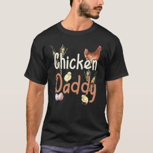 Camiseta Galinheiro de Fazenda Antiga Aquarela Papai Galinh