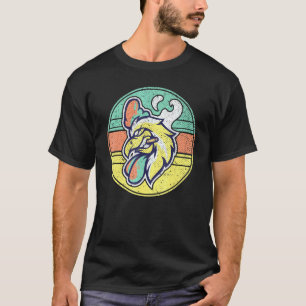 Camiseta Galinheiro Fumante de Cigarros Fazendeiro de Galo