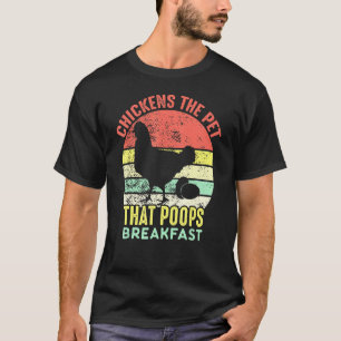 Camiseta Galinheiros Vintage Retrô O Animal de Estimação Qu