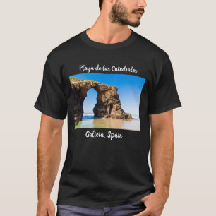 Camiseta Galiza, Espanha - Playa de las Catedrales.