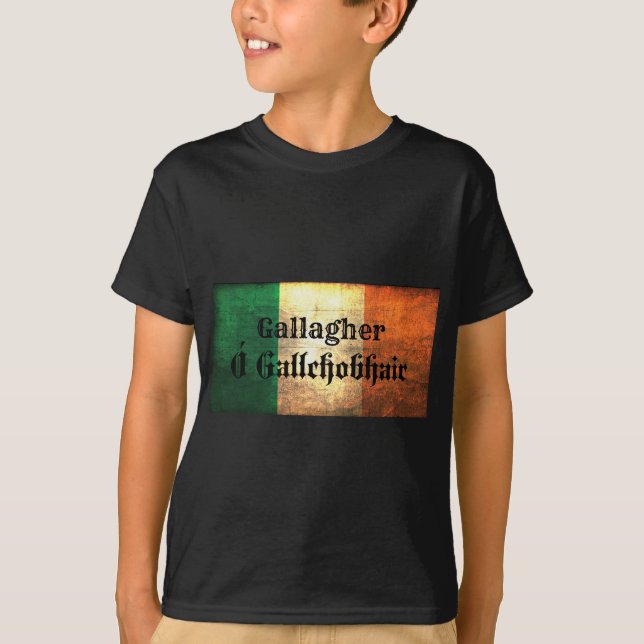 Camiseta Gallagher Irish Flag (Frente)