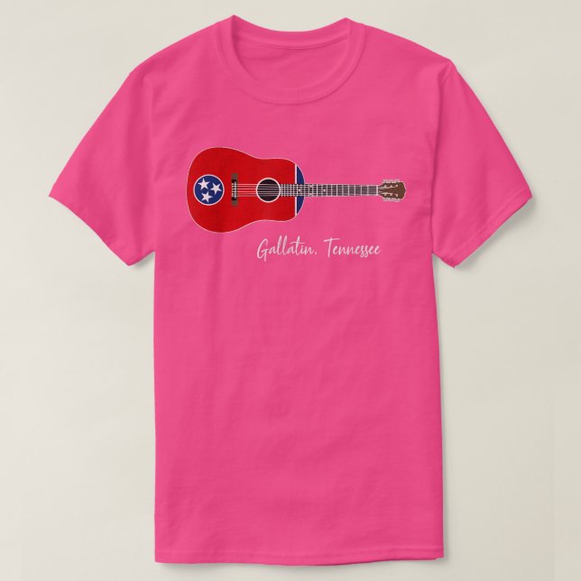 Camiseta Gallatin Tennessee Guitar  (Frente do Design)