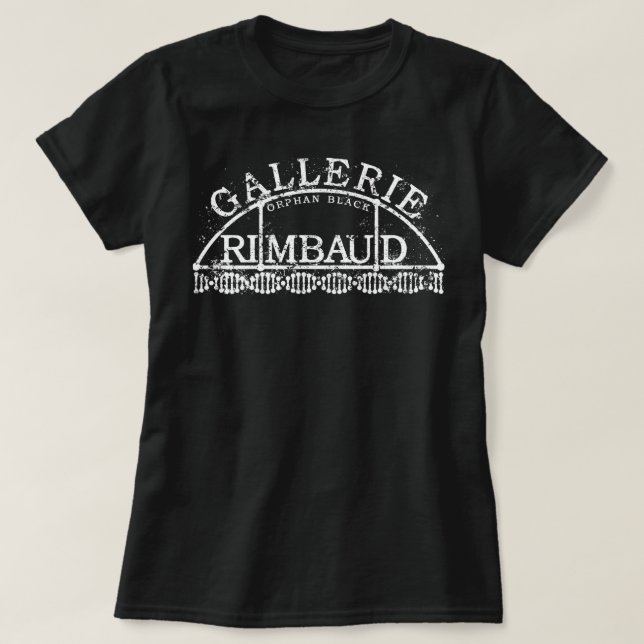 Camiseta Gallerie preto órfão Rimbaud (Frente do Design)