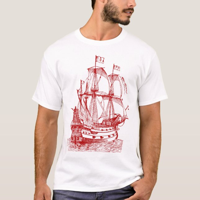 Camiseta Gallion - Vermelho Rubi (Frente)