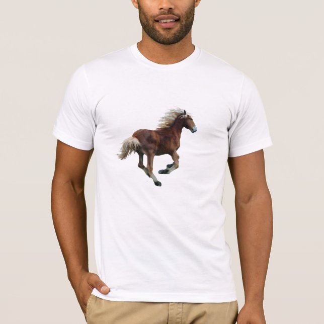 Camiseta Galloping Haflinger Palomino Tee (Frente)
