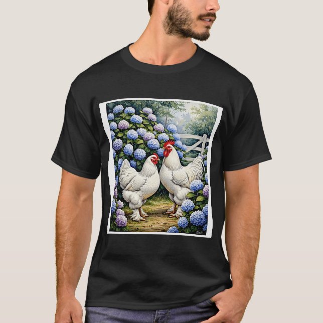 Camiseta Galo Branco Brahma Pootra #3 (Frente)