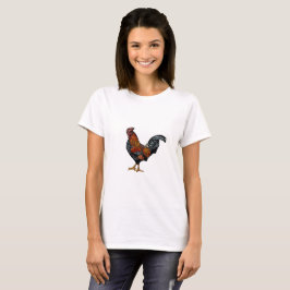 Camiseta Galo - Camisa-T básica feminina