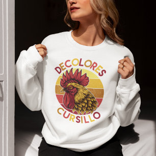 Camiseta Galo Cursillo DeColores com Pôr do Sol Desgastado