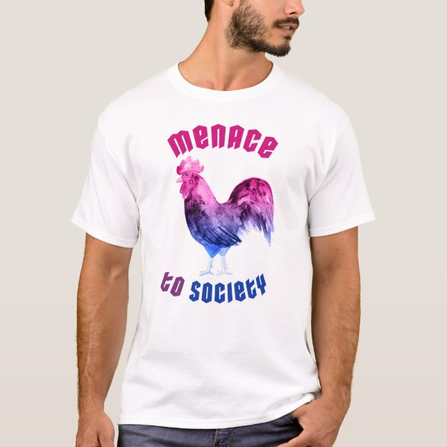 Camiseta Galo da Menace Bisexual (Frente)