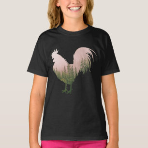 CAMISETA GALO DA NATUREZA ESTILO FLORESTA