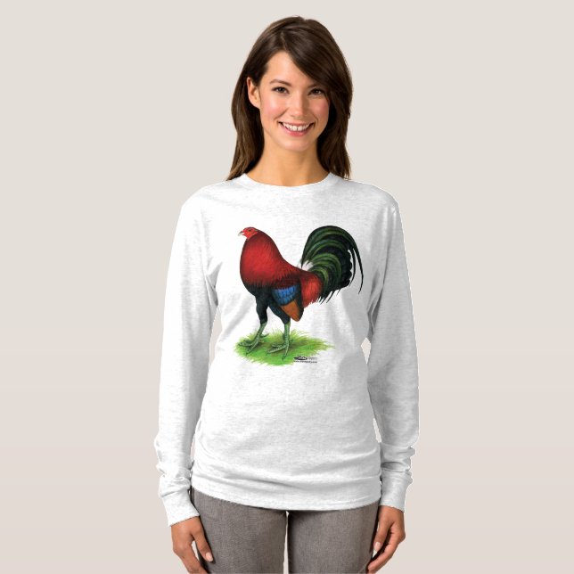 Camiseta Galo de Briga: Vermelho Escuro (Frente Completa)