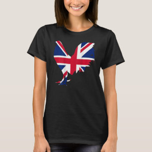 Camiseta galo de caça do reino unido bandeira do Reino Unid