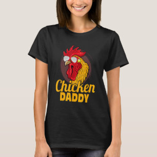 Camiseta Galo de Criação de Pais de frango quando pai