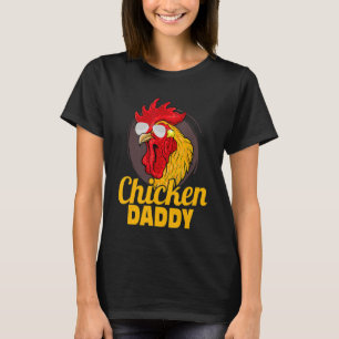 Camiseta Galo de Criação de Pais de frango quando pai