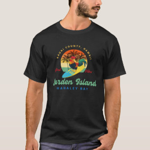Camiseta galo de frango Kauai café jardim ilha
