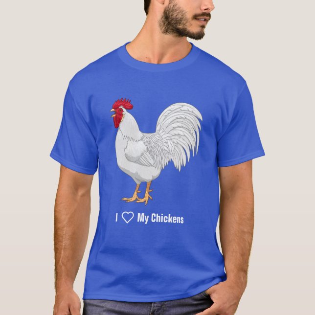 Camiseta Galo de Galinha da Coroa Branca (Frente)
