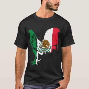 Camiseta Galo de jogos México Galo de bandeira mexicana Gam