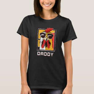 Camiseta Galo de Pais de frango com óculos escuros