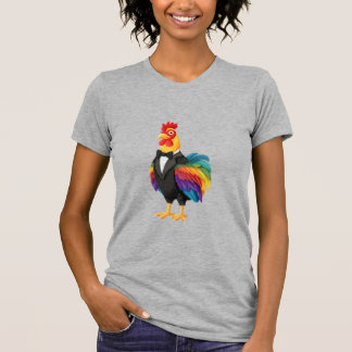CAMISETA GALO DE SMOKING LGBT
