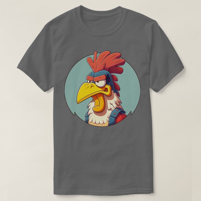 Camiseta galo duro (Frente do Design)
