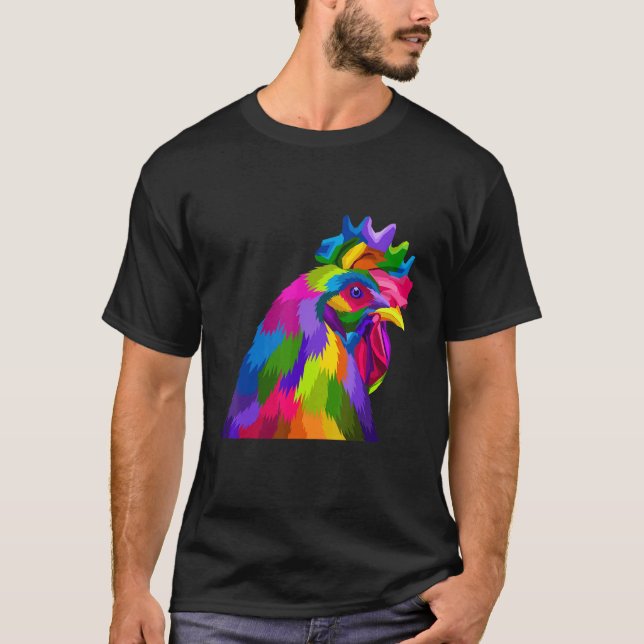 Camiseta Galo Frango Multicolor (Frente)